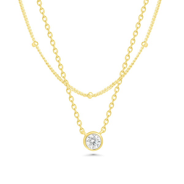 SREBRNA OGRLICA DOUBLE ELEGANCE