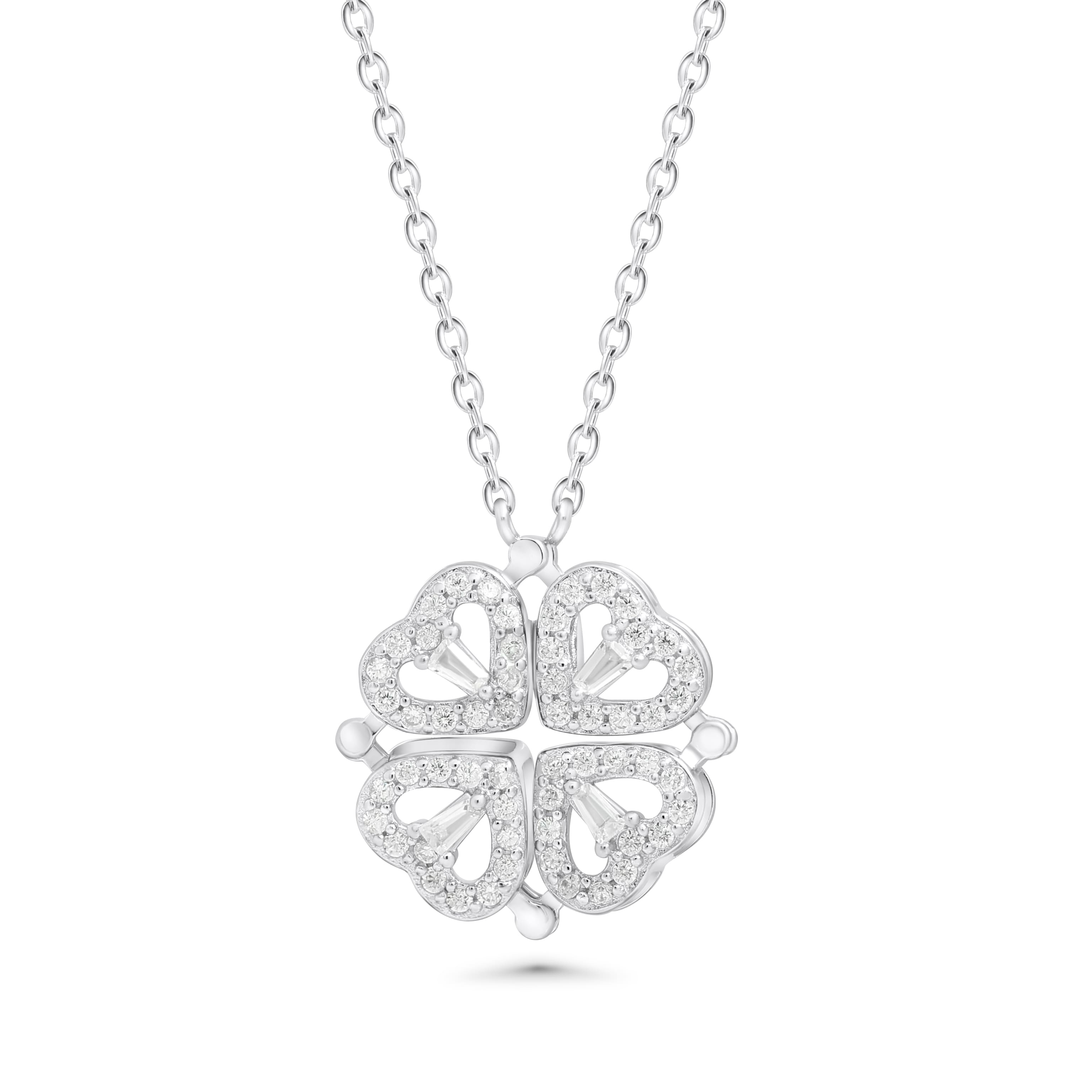 SREBRNA OGRLICA CLOVER OF HAPPINESS