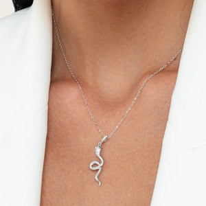 SREBRNA OGRLICA SNAKE TWIST