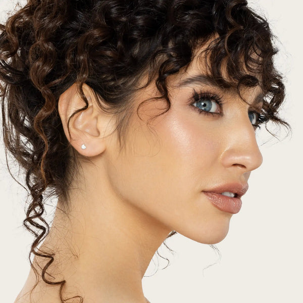 SREBRNI PIRSING HEART - JEDAN KOMAD