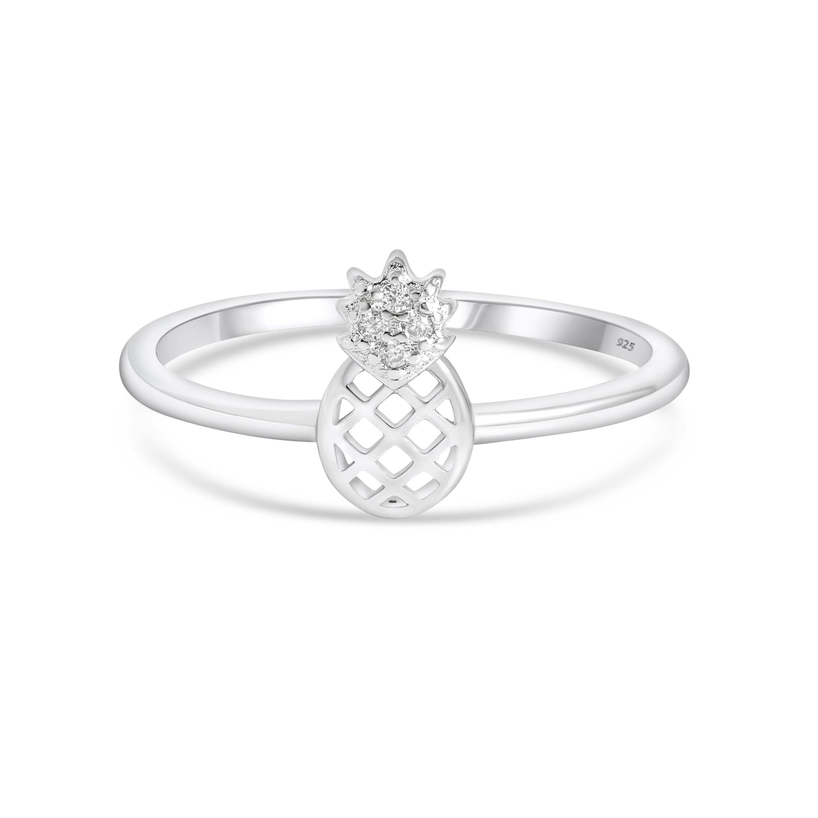 SREBRNI PRSTEN PINEAPPLE