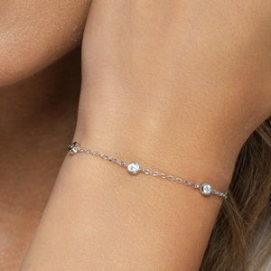 SREBRNA NARUKVICA CRYSTAL CLEAR