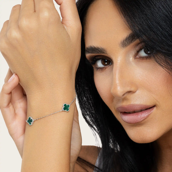 SREBRNA NARUKVICA FOUR-LEAF