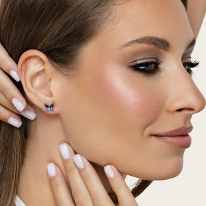 SREBRNE NAUŠNICE BUTTERFLY FIORA