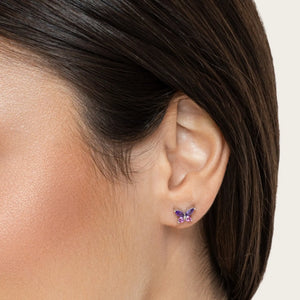 SREBRNE NAUŠNICE BUTTERFLY FIORA