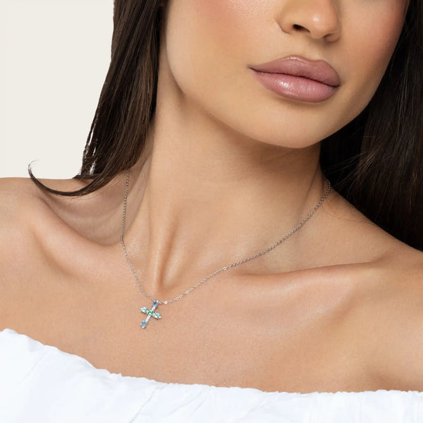 SREBRNA OGRLICA AZURE CROSS