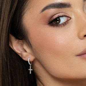 SREBRNE NAUŠNICE CHIC CROSS