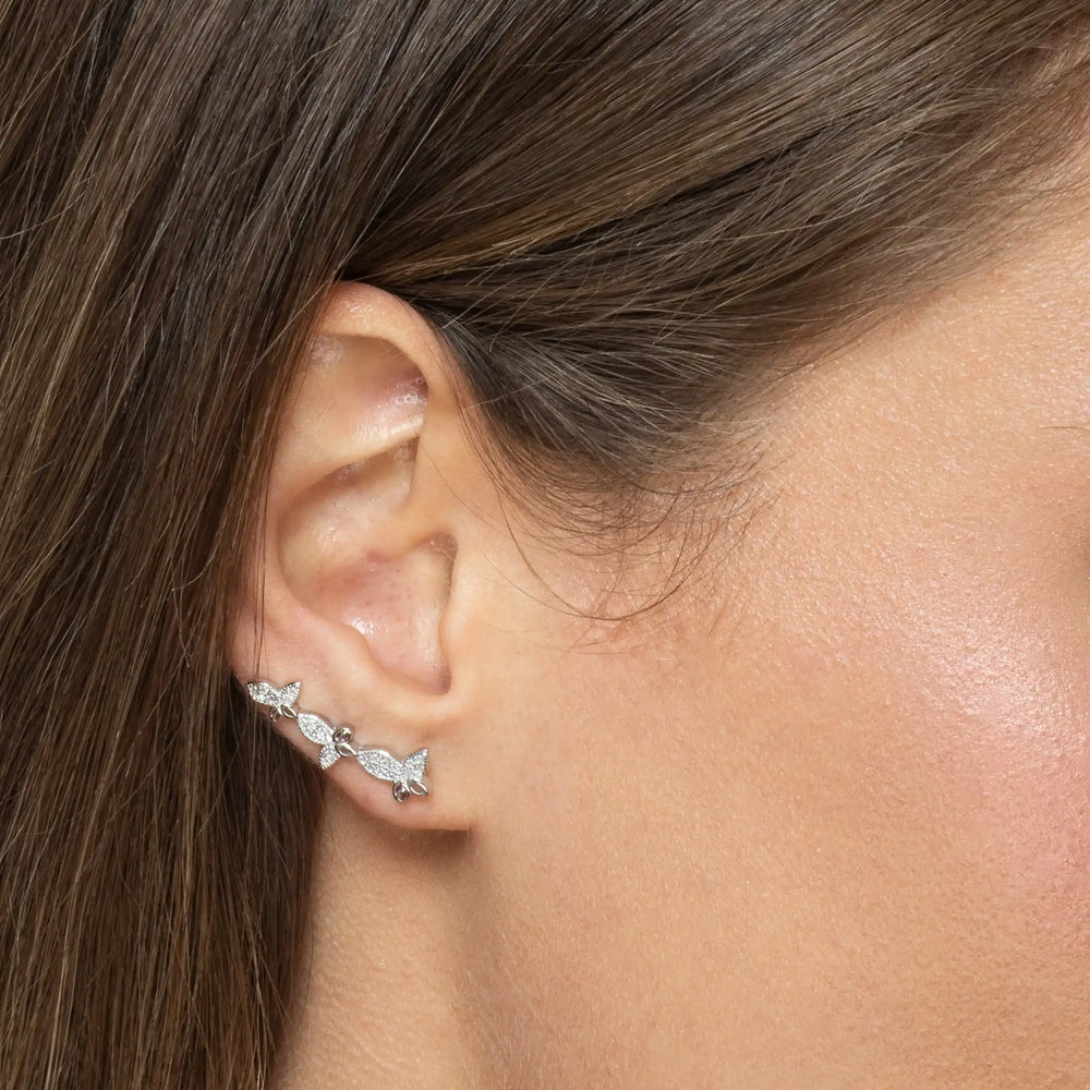 SREBRNE NAUŠNICE BUTTERFLY HARMONY