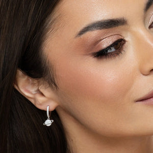 SREBRNE NAUŠNICE SATURN