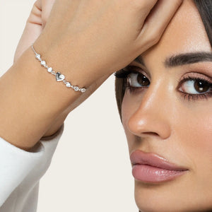 SREBRNA NARUKVICA HEART LOVE