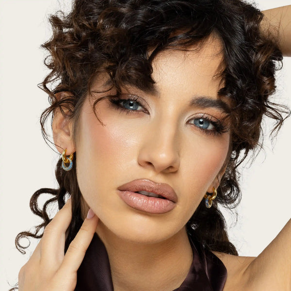 SREBRNE MINDJUŠE DAZZLE HOOPS