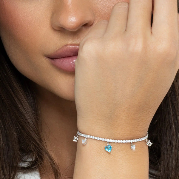 SREBRNA NARUKVICA TENNIS AMORE