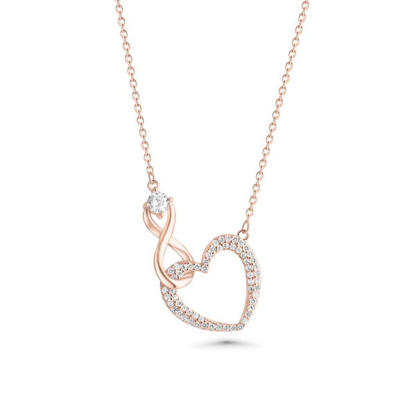 SREBRNA OGRLICA INFINITY LOVE