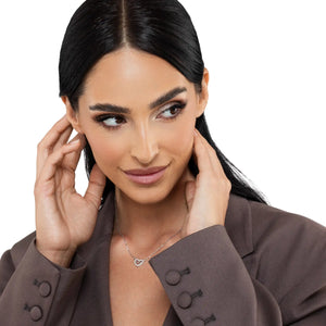 SREBRNA OGRLICA INFINITY & LOVE