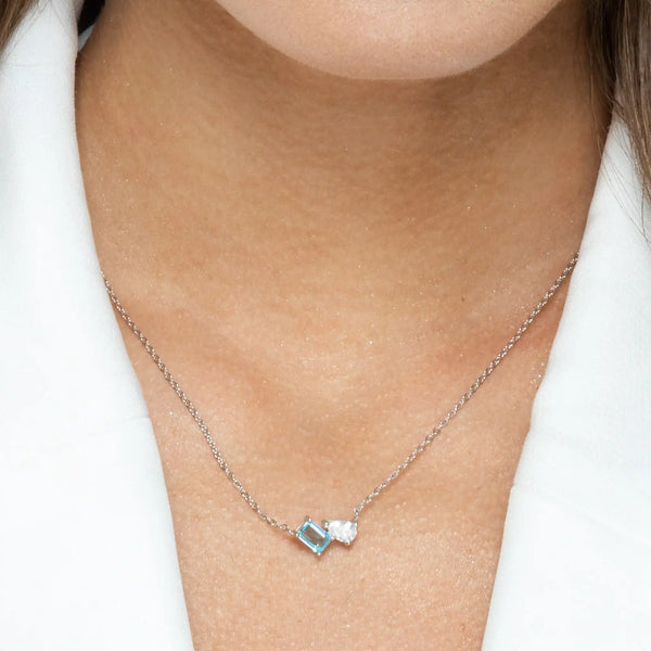 SREBRNA OGRLICA ELEGANT BLUE