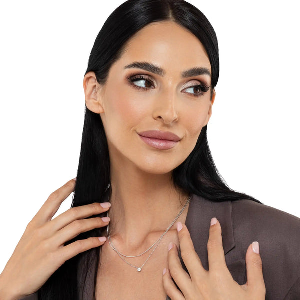 SREBRNA OGRLICA DOUBLE ELEGANCE