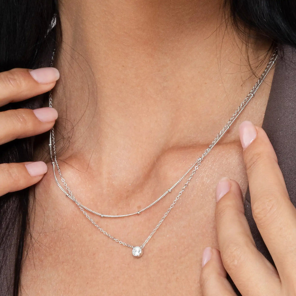 SREBRNA OGRLICA DOUBLE ELEGANCE