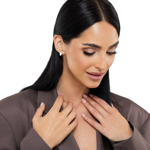 SREBRNE NAUŠNICE SWAN PEARL