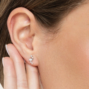 SREBRNE NAUŠNICE FLAMINGO