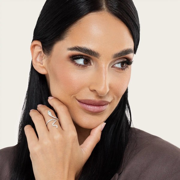 SREBRNI PRSTEN SNAKE BITE