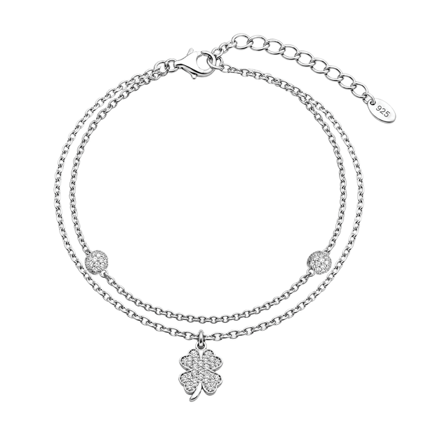 SREBRNA NARUKVICA LUCKY CLOVER