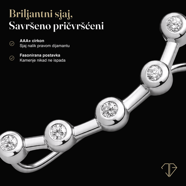SREBRNE NAUŠNICE BRILLIANCE