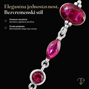 SREBRNE MINDJUŠE VELVET RUBY