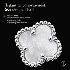 SREBRNE MINDJUŠE FOUR-LEAF