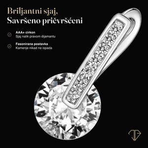 SREBRNE NAUŠNICE BRILLIANT ORBIT