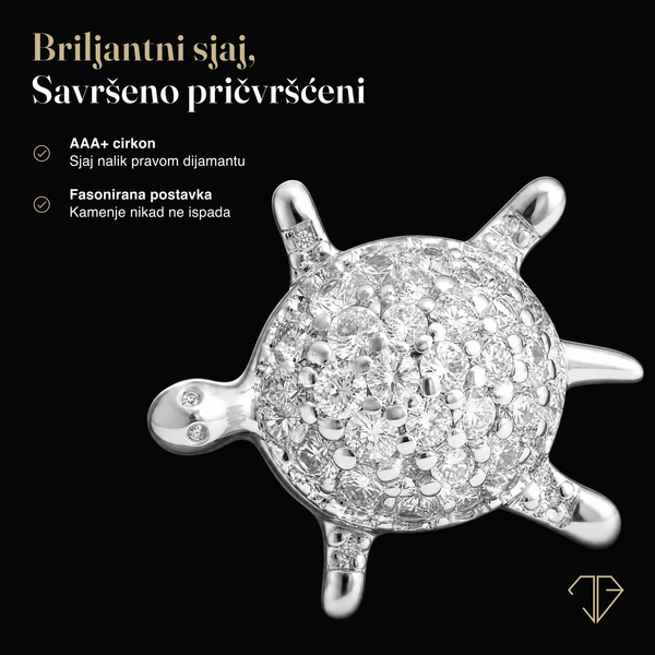 SREBRNE MINDJUŠE TURTLE