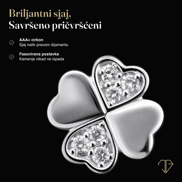 SREBRNE NAUŠNICE IVY CLOVER