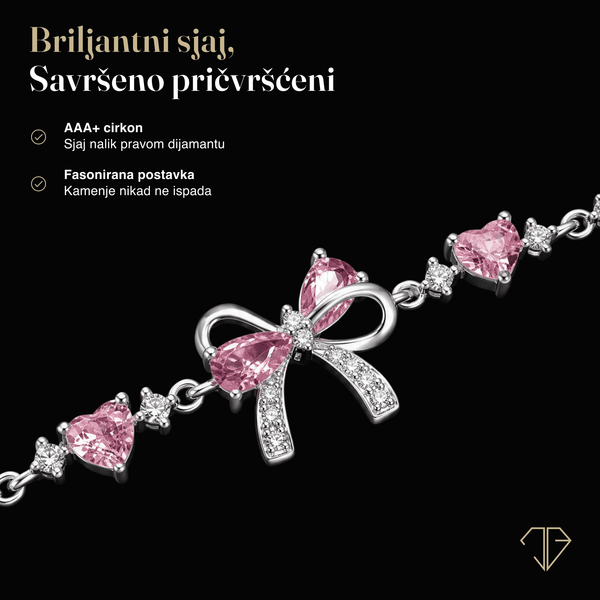 SREBRNA NARUKVICA MATCHING BOW