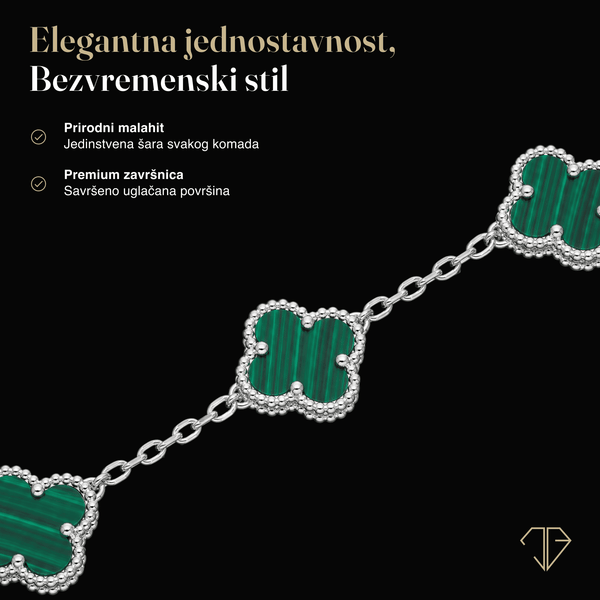 SREBRNA NARUKVICA FOUR-LEAF