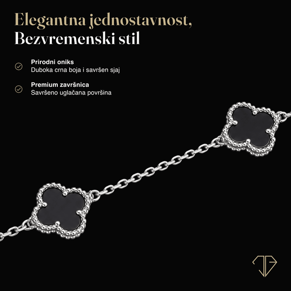 SREBRNA NARUKVICA FOUR-LEAF