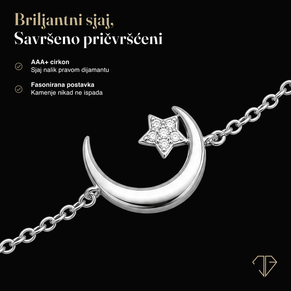 SREBRNA NARUKVICA DAISY MOON
