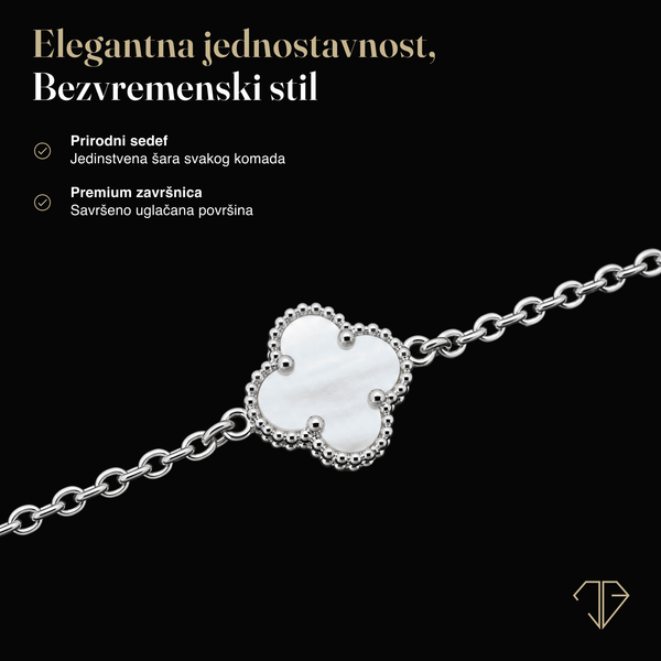 SREBRNA NARUKVICA FOUR-LEAF