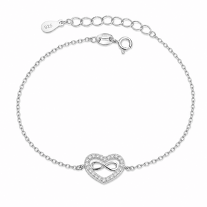 SREBRNA NARUKVICA INFINITY & LOVE