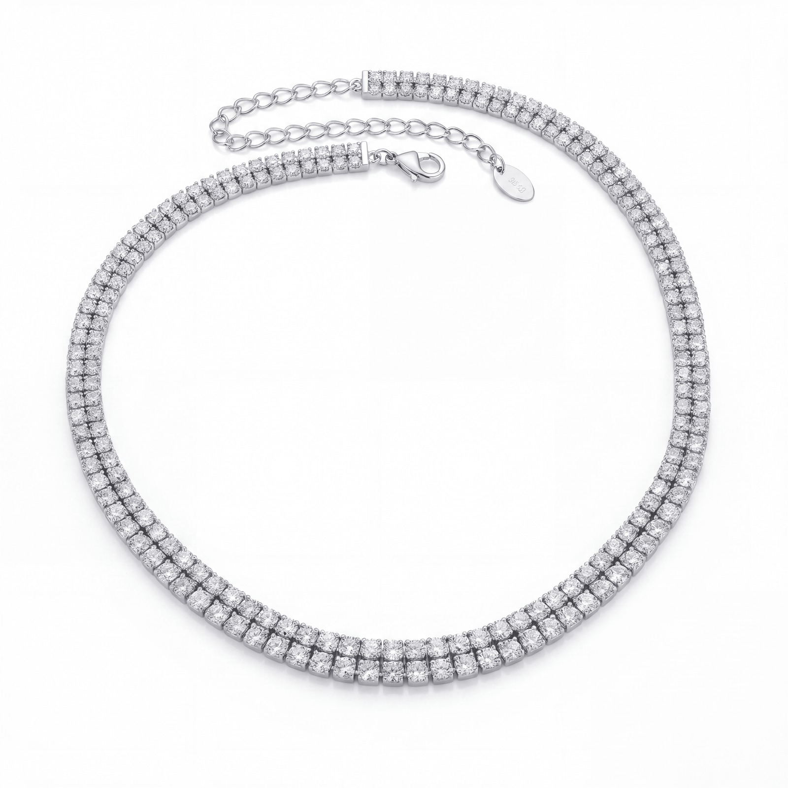 SREBRNA OGRLICA TENNIS CHOKER