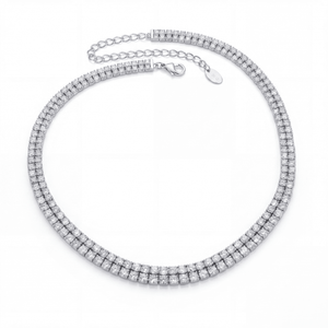 SREBRNA OGRLICA TENNIS CHOKER