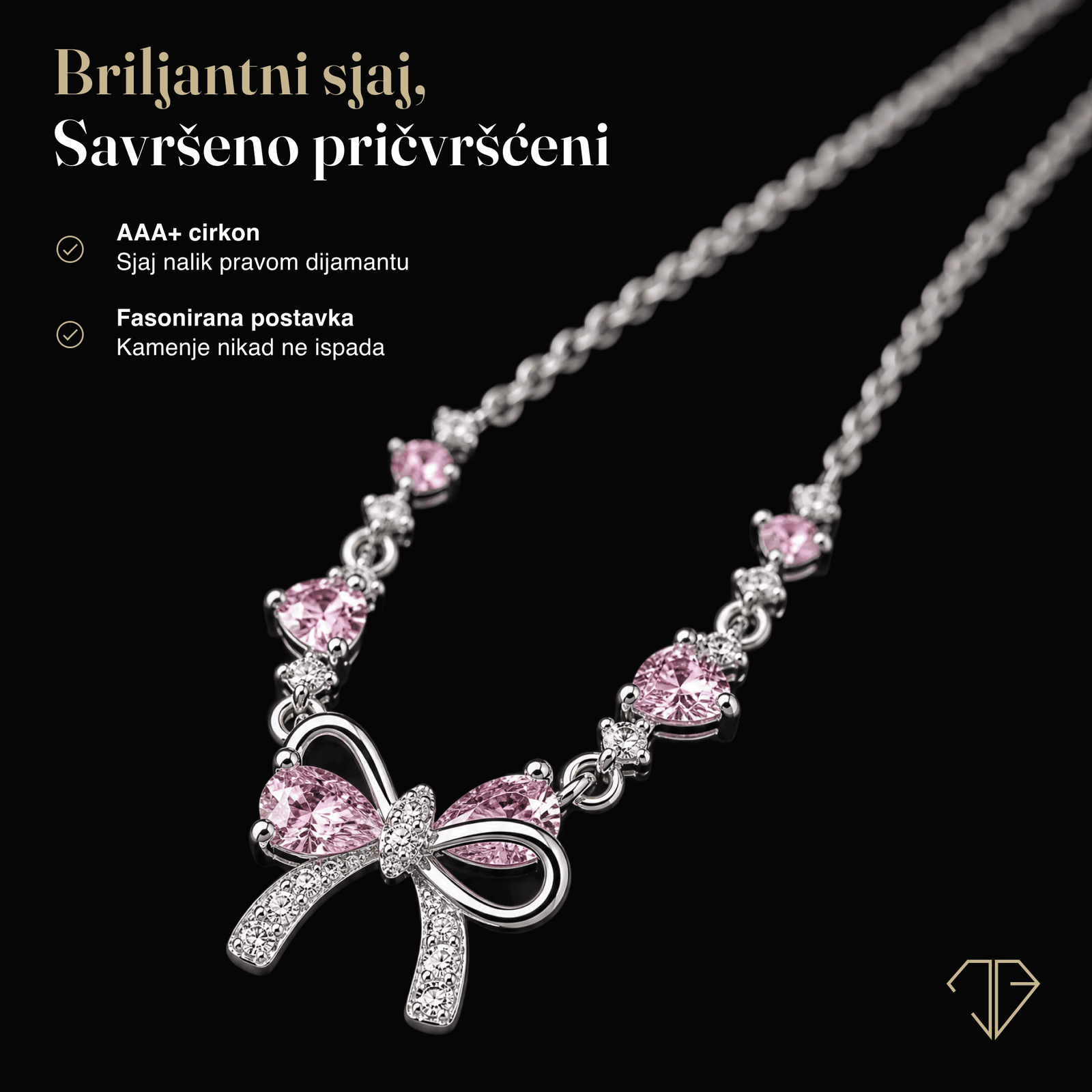 SREBRNA OGRLICA MATCHING BOW