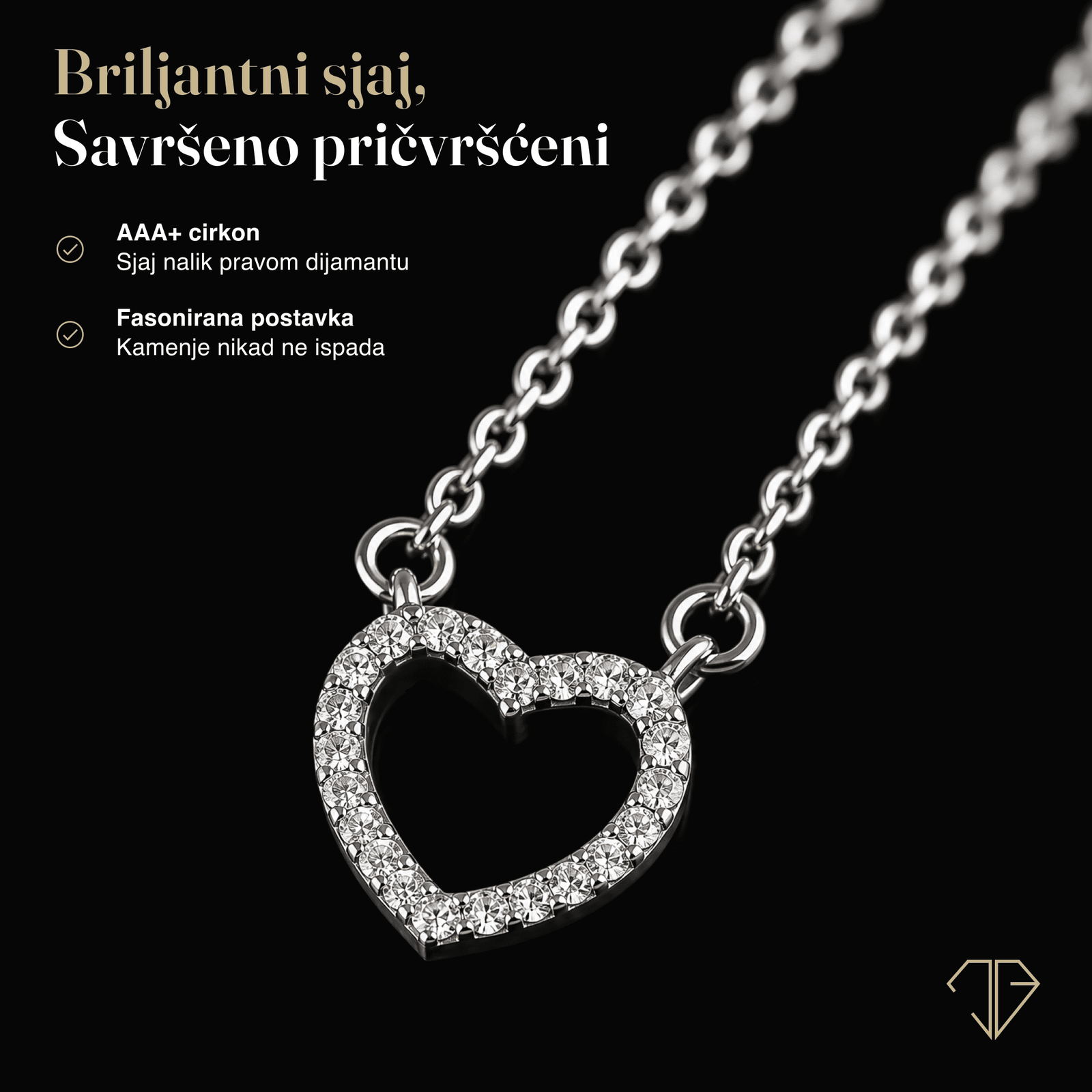 SREBRNA OGRLICA SWEETHEART