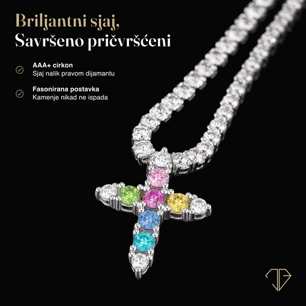 SREBRNA OGRLICA TENNIS LUX LINE