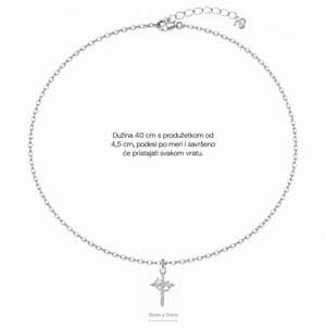SREBRNA OGRLICA CROSS CROWN