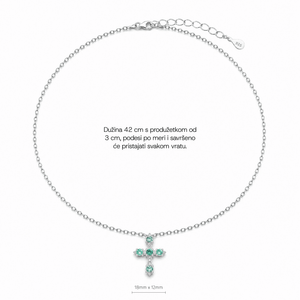 SREBRNA OGRLICA AZURE CROSS