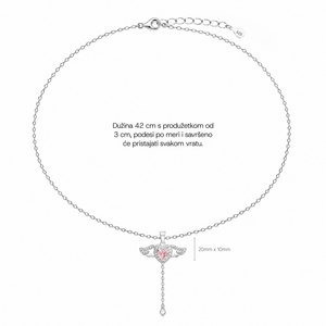 SREBRNA OGRLICA CUPID HEART