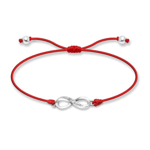 SREBRNA NARUKVICA RED THREAD INFINITY