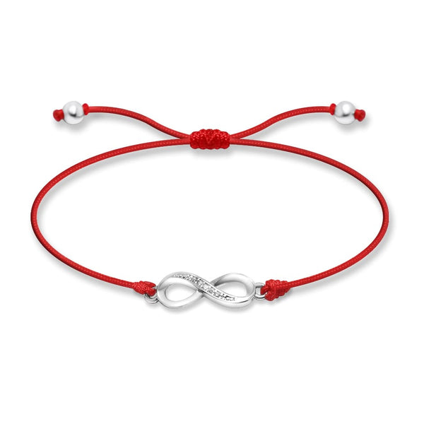 SREBRNA NARUKVICA RED THREAD INFINITY