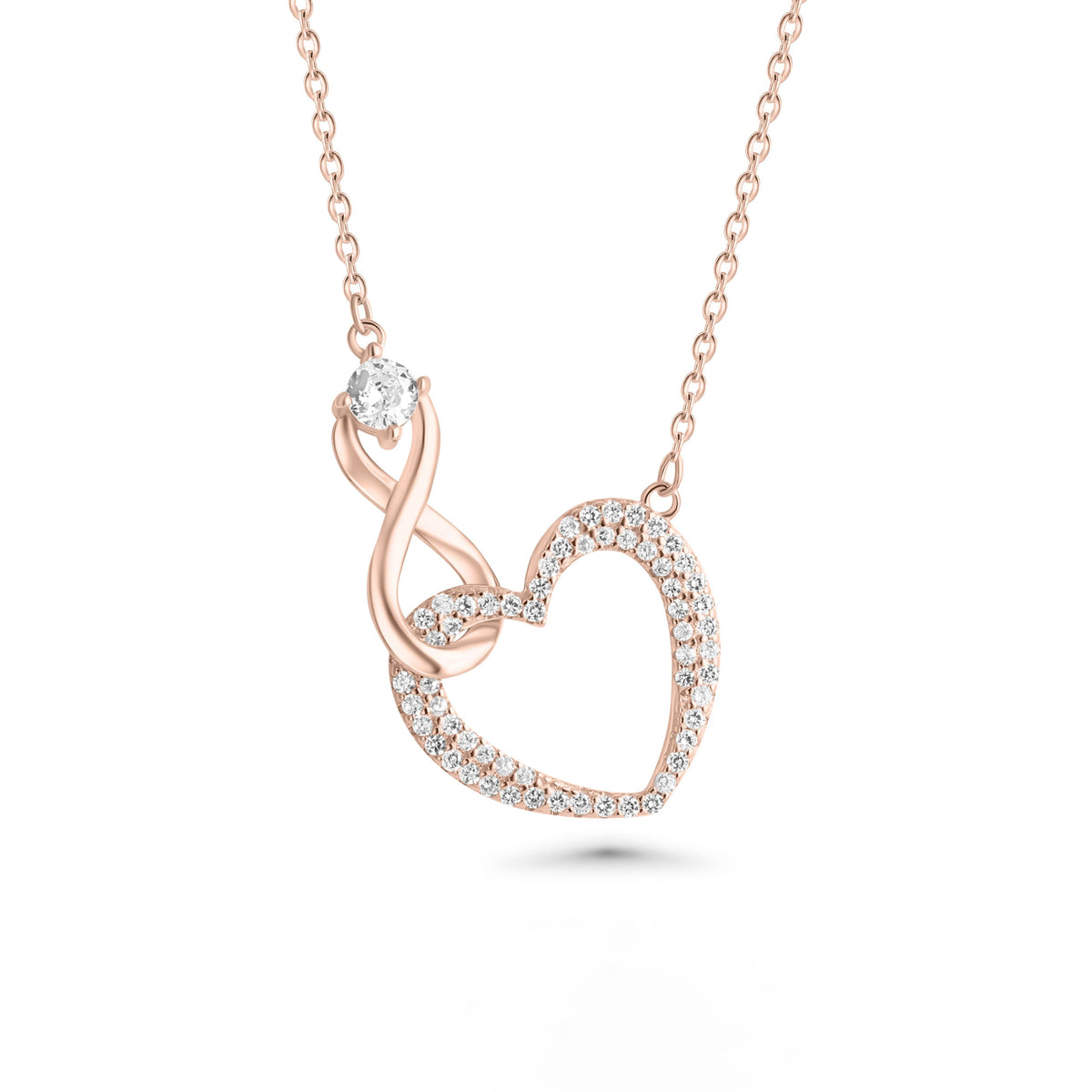 SREBRNA OGRLICA INFINITY LOVE