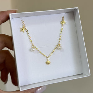 SREBRNA NANOGICA SHELL & PEARL LUX