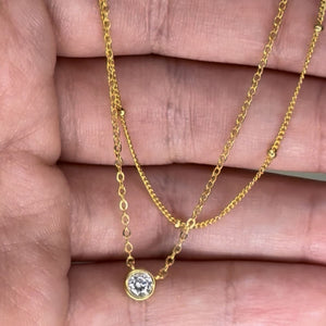 SREBRNA OGRLICA DOUBLE ELEGANCE